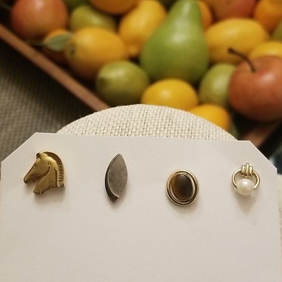 Vtg. Lot of 4 Tie Tacks